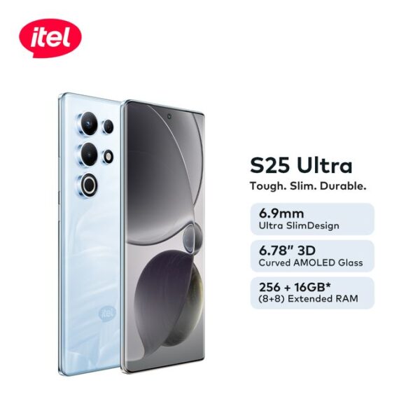 itel S25 Ultra 6.78" AMOLED 256+8 4G Android-Blue