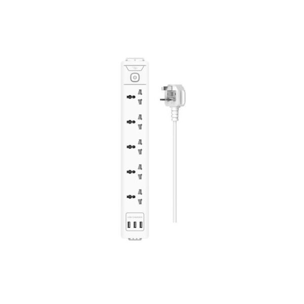 itel 5 Sockets Extension Box With 3 USB Ports - ISU-1521WU 3M