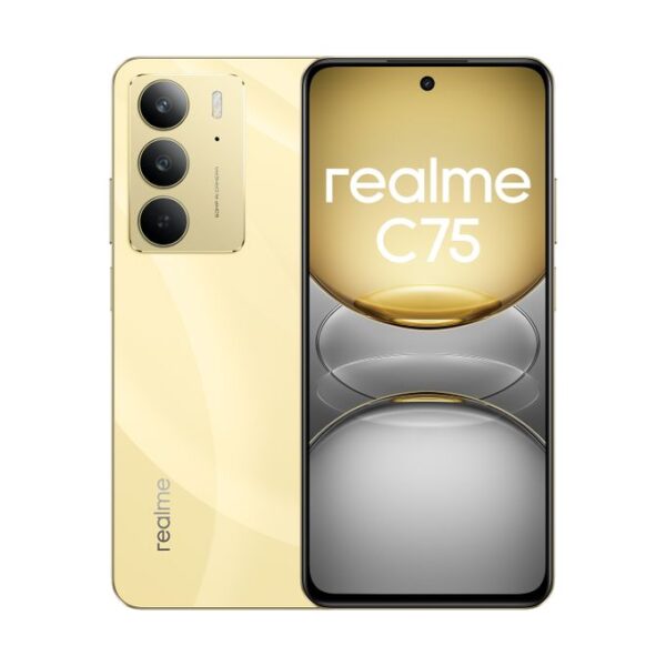 Realme C75 Dual SIM, 128GB Memory, 8GB RAM, 4G LTE, Storm Black